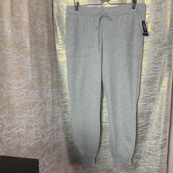 PER Se Grey Pull On Jogger/Sweatpants Size L - Picture 2 of 11